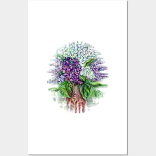 Lilac flowers Still life Posters and Art